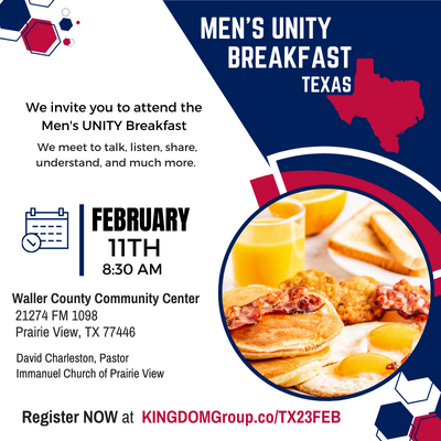 MEN’S UNITY BREAKFAST –  Prairie View, TX