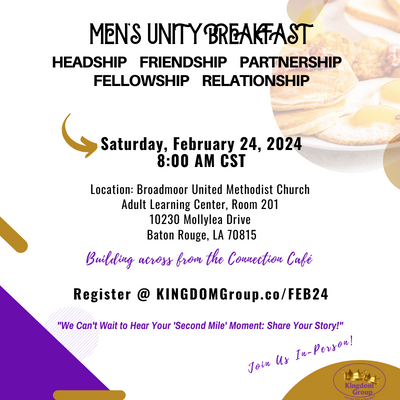 MEN’S UNITY BREAKFAST – Baton Rouge, LA
